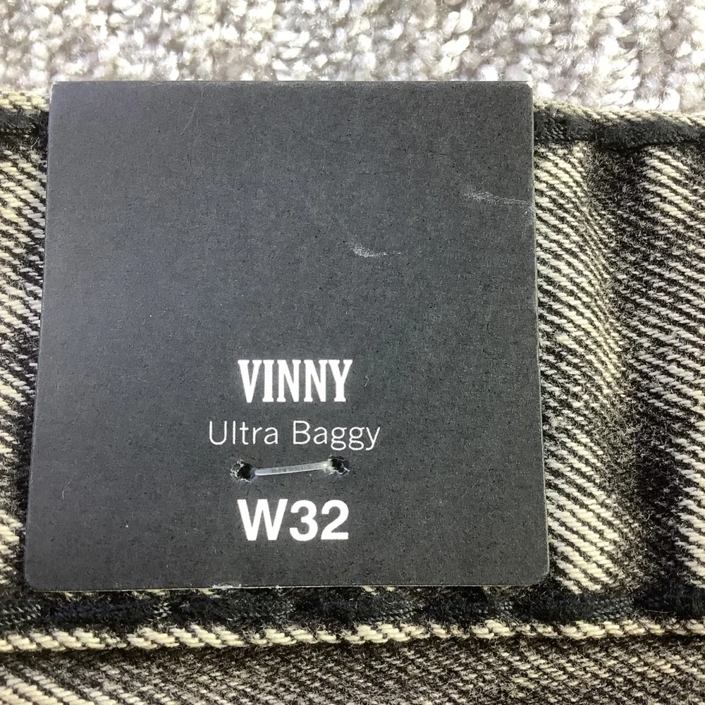 True Religion Vinny Super T Flap Ultra Baggy Jeans Acid Wash Mens 32 x 32 NWT